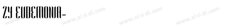 ZY Eudemonia字体转换
